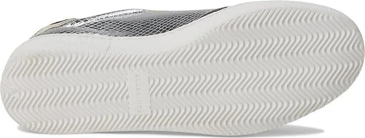 AllSaints Thelma Metallic Sneakers Women's Shoes Silver : 9 M, Leather - Image 3