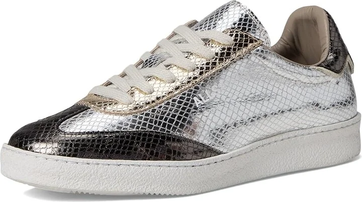 AllSaints Thelma Metallic Sneakers Women's Shoes Silver : 9 M, Leather - Image 5