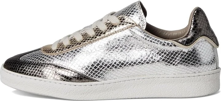 AllSaints Thelma Metallic Sneakers Women's Shoes Silver : 9 M, Leather - Image 6