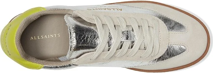 AllSaints Thelma Metallic Sneakers Women's Shoes Silver : 9 M, Leather - Image 8