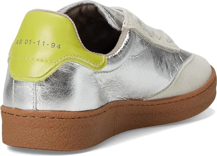 AllSaints Thelma Metallic Sneakers Women's Shoes Silver : 9 M, Leather - Image 10
