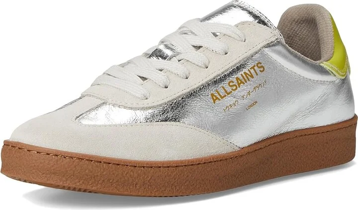 AllSaints Thelma Metallic Sneakers Women's Shoes Silver : 9 M, Leather - Image 11