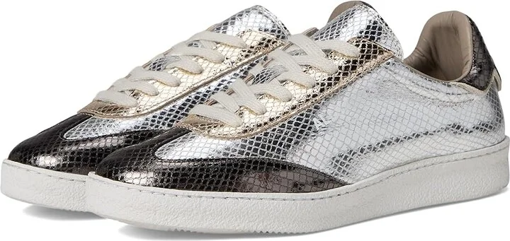 AllSaints Thelma Metallic Sneakers Women's Shoes Silver : 9 M, Leather