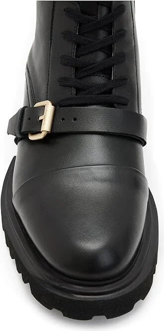 AllSaints Tori Boots Women's Boots Black/Warm Brass : 6 M, Leather - Image 2