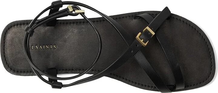 AllSaints Tyla Sandals Women's Sandals Black : 7 M, Leather - Image 2