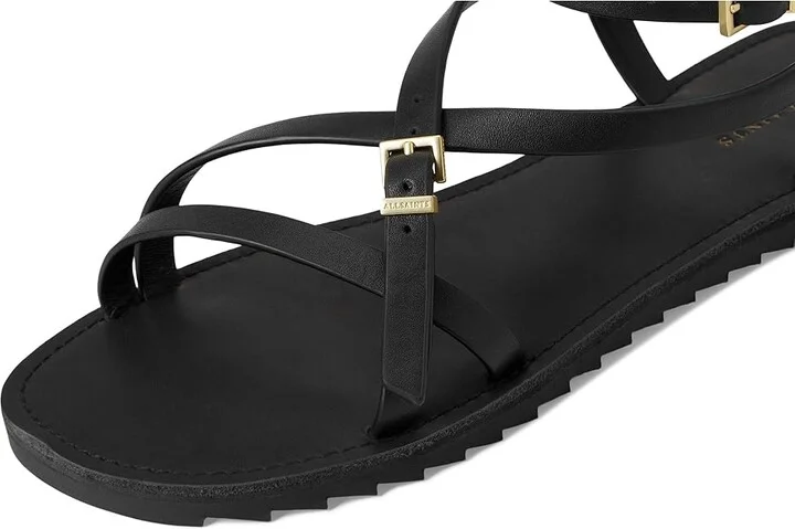 AllSaints Tyla Sandals Women's Sandals Black : 7 M, Leather - Image 7