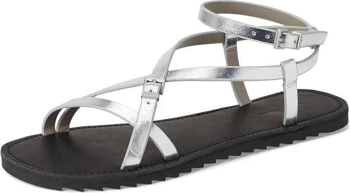 AllSaints Tyla Sandals Women's Sandals Silver : 9.5 M, Leather - Image 5
