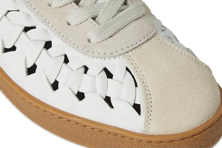 AllSaints Velma Woven Sneakers Women's Shoes Chalk White : 8 M, Leather - Image 7
