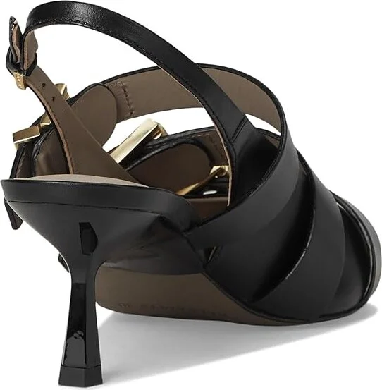 AllSaints Vivian Slingback High Women's Heels Black : 11 M, Leather - Image 4