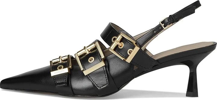 AllSaints Vivian Slingback High Women's Heels Black : 11 M, Leather - Image 6