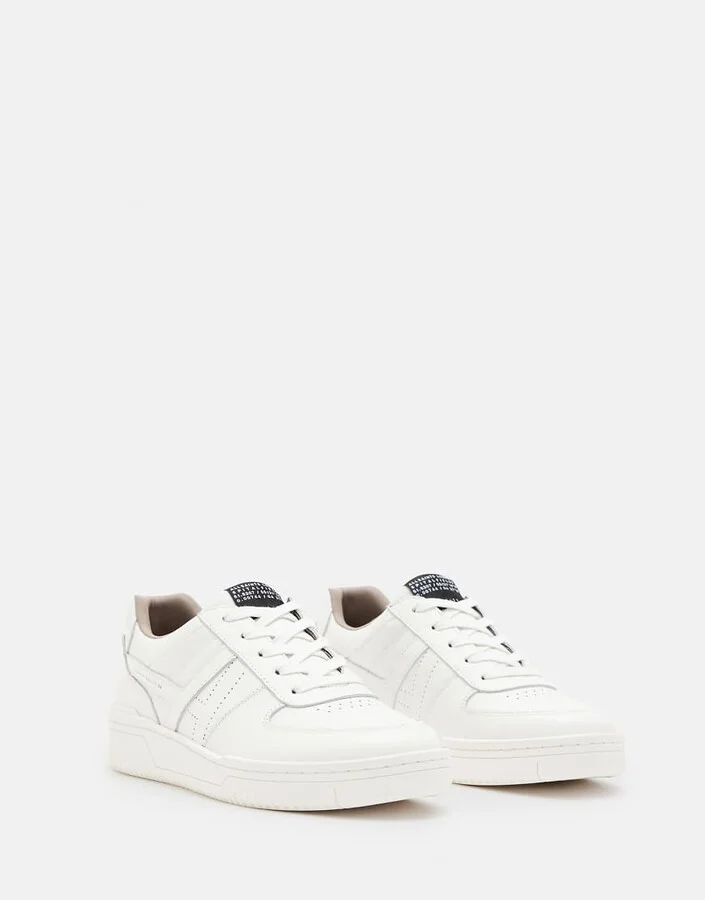 AllSaints Vix leather sneakers in white