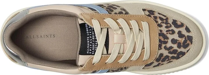 AllSaints Vix Sneakers Women's Shoes Sand Brown/Blue : 7 M, Leather - Image 2