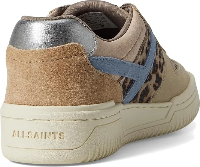 AllSaints Vix Sneakers Women's Shoes Sand Brown/Blue : 7 M, Leather - Image 4