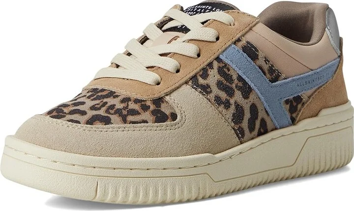 AllSaints Vix Sneakers Women's Shoes Sand Brown/Blue : 7 M, Leather - Image 5