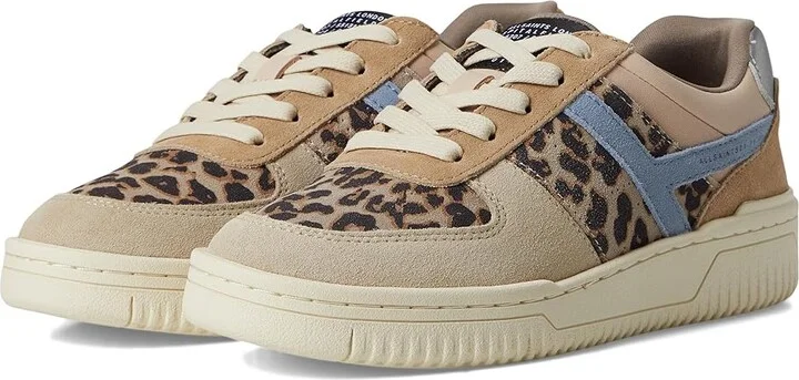 AllSaints Vix Sneakers Women's Shoes Sand Brown/Blue : 7 M, Leather