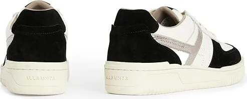 AllSaints Vix Suede Sneakers Women's Shoes White/Black : 10 M, Leather/Textile - Image 2