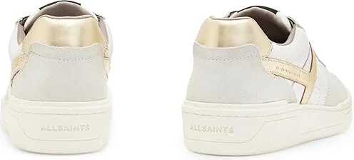 AllSaints Vix Suede Sneakers Women's Shoes White/Black : 10 M, Leather/Textile - Image 6