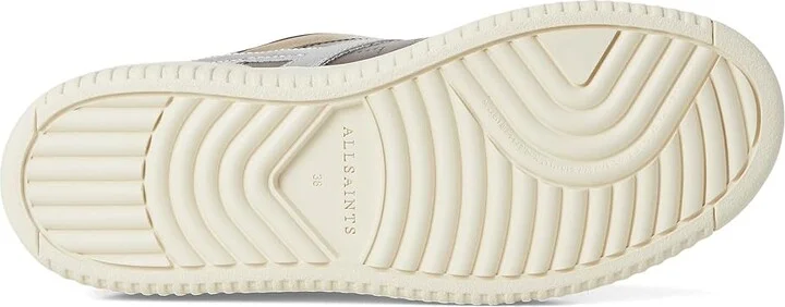 AllSaints Vix Suede Sneakers Women's Shoes White/Black : 10 M, Leather/Textile - Image 10