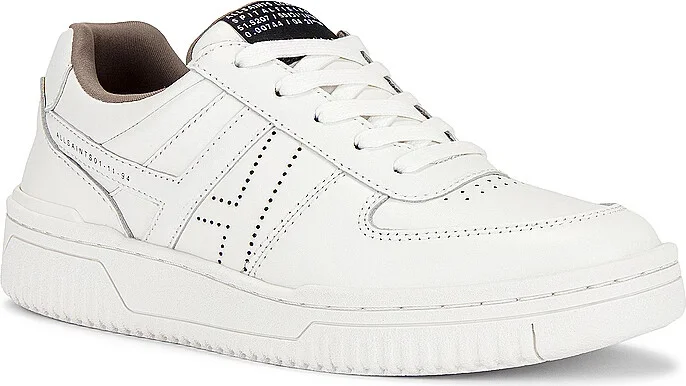 Allsaints Vix WF706Y Sneakers Women's US 9 White Leather Lace Up Shoes ZPO1096