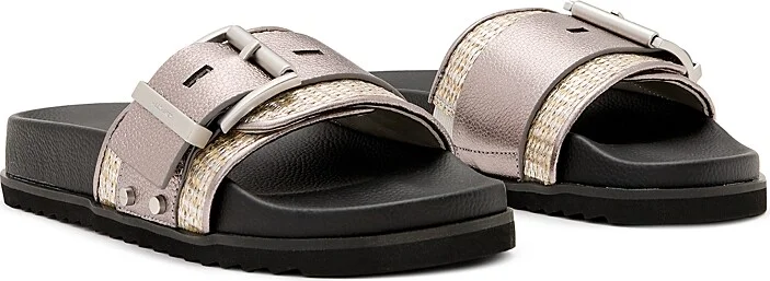 Allsaints Women's Ellie Raffia Slide Sandals