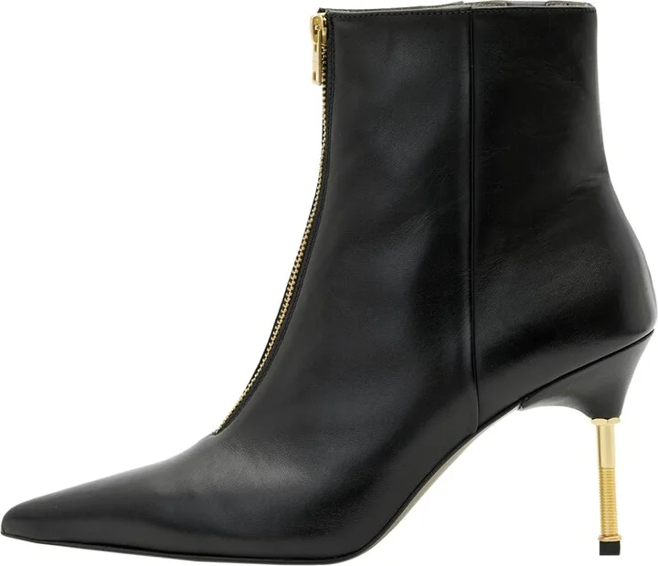 AllSaints Women's Natasha Leather Boot Mid Calf
