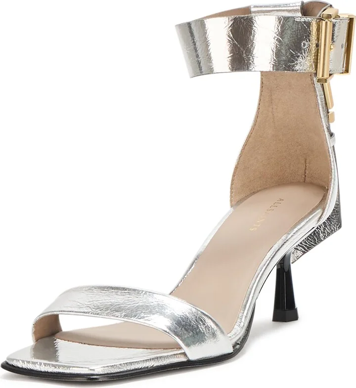 AllSaints Women's Noir Low Sandal Ballet Flat