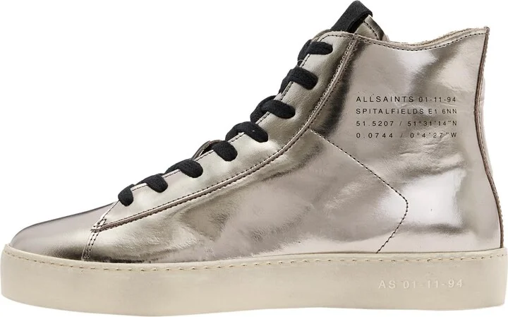 AllSaints Women's TANA MET HIGH TOP Sneaker