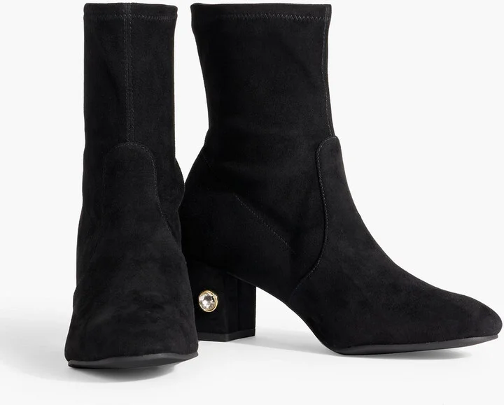 Allshine 60 crystal-embellished suede ankle boots - Image 2
