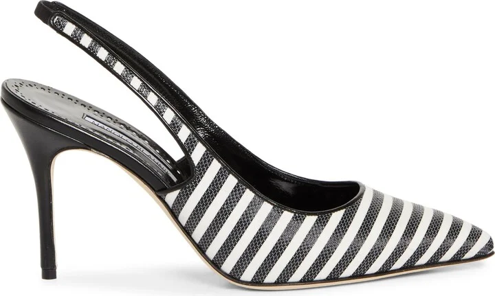 Allurafia Stripe Slingback Pump - Image 3