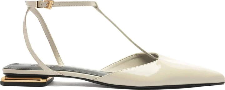 Allure Pointed Toe T-Strap Flat - Image 3