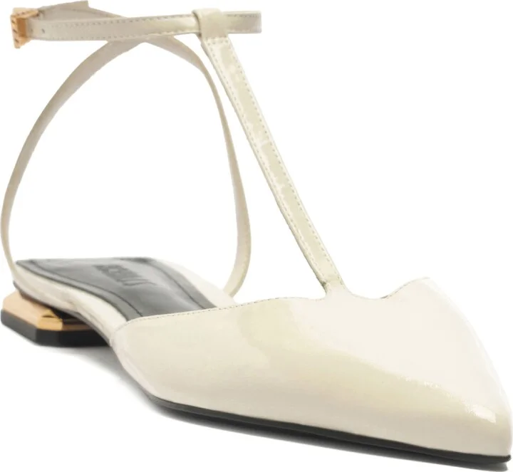 Allure Pointed Toe T-Strap Flat