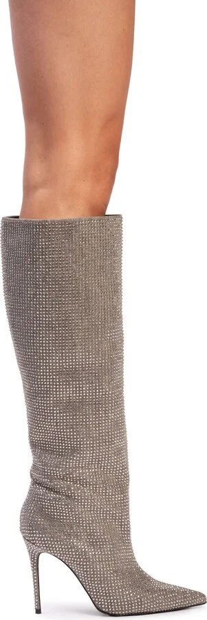 Ally Embellished Denim Tall Boot - Image 2