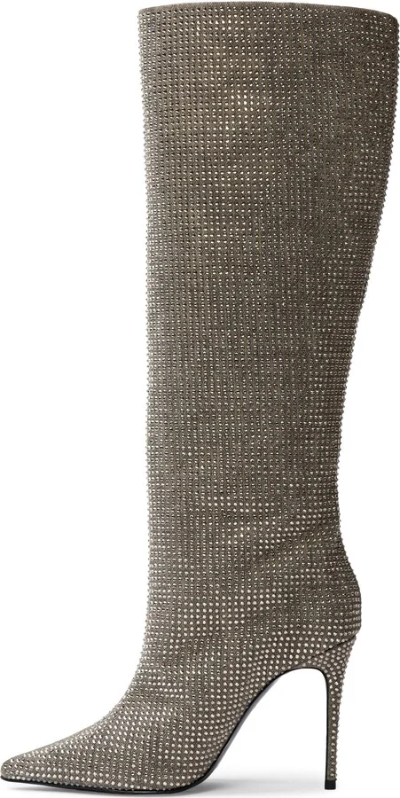 Ally Embellished Denim Tall Boot - Image 5