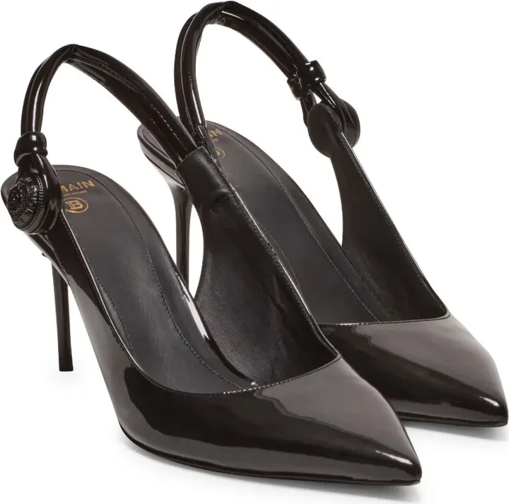 Alma 75mm patent-leather pumps - Image 2