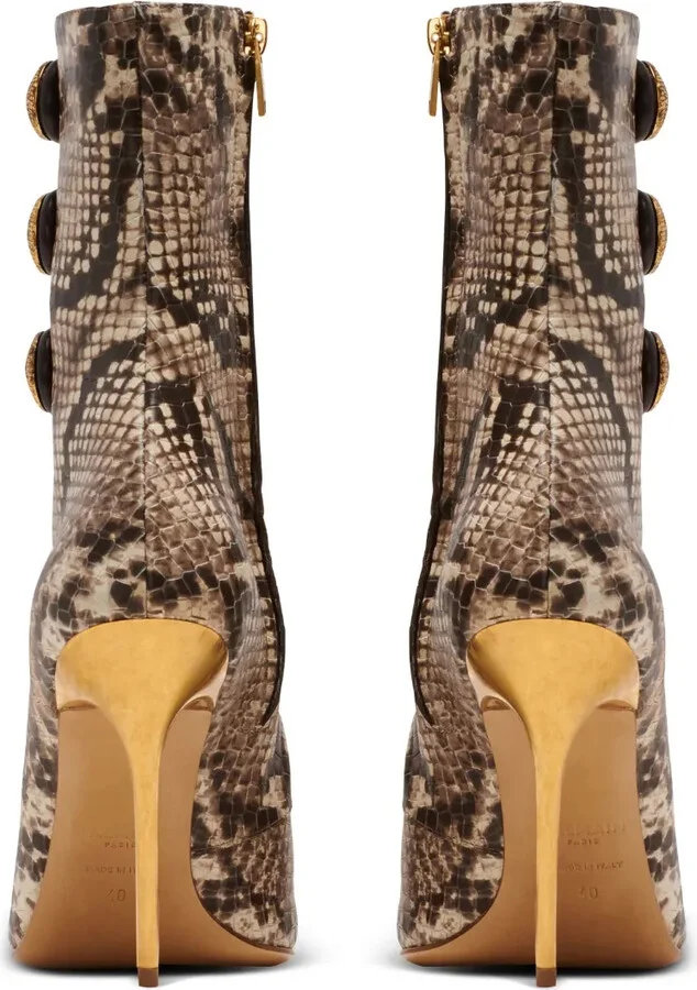 Alma 95mm snakeskin-effect boots - Image 3