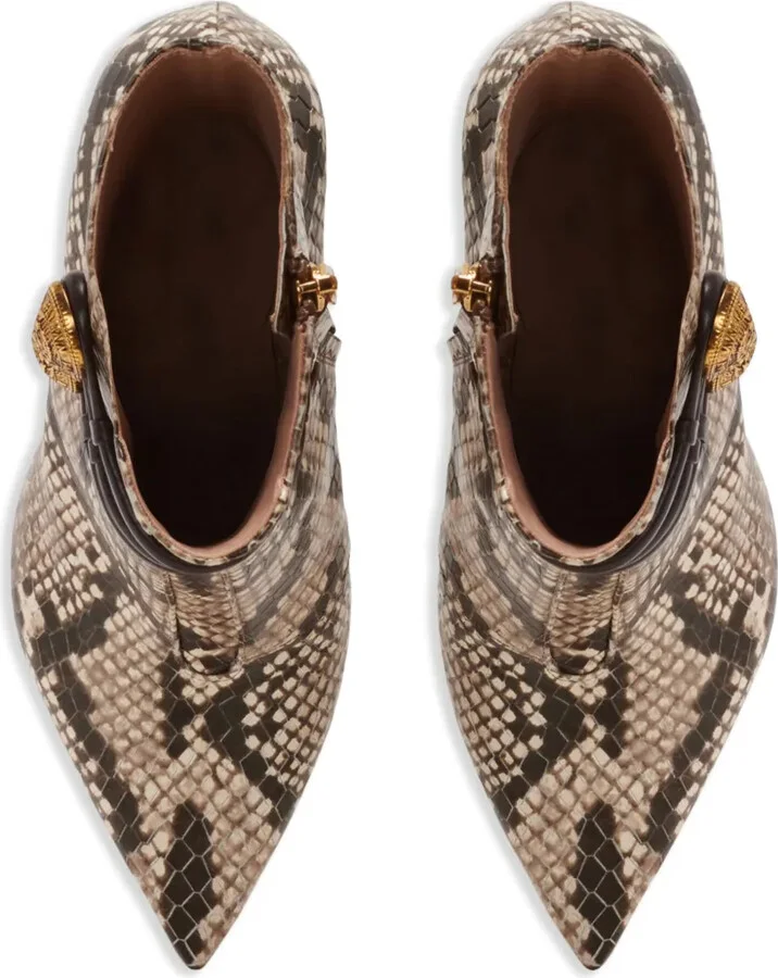 Alma 95mm snakeskin-effect boots - Image 4