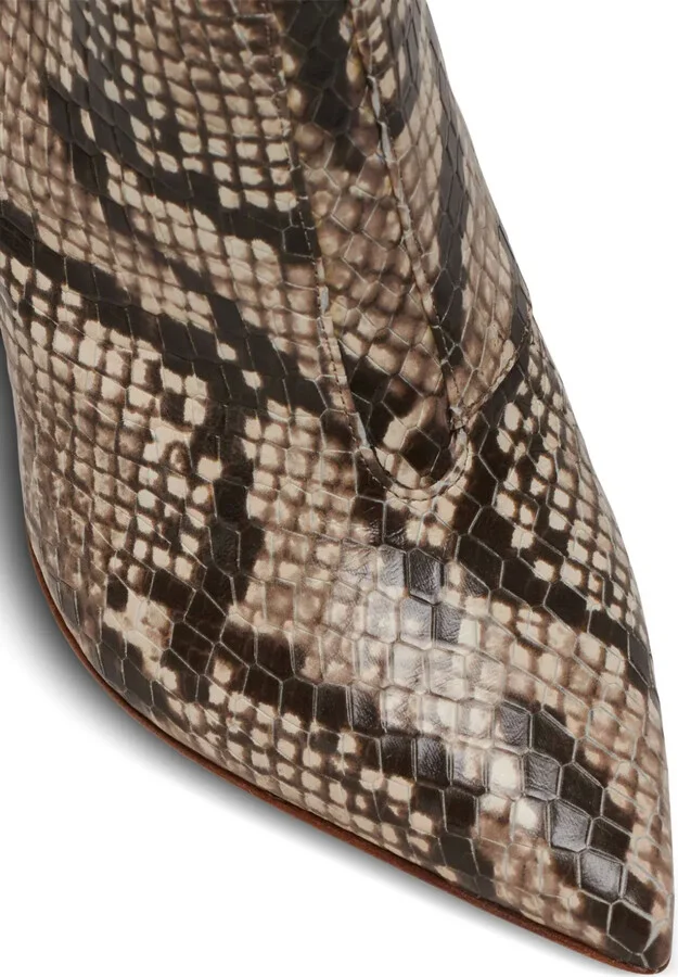 Alma 95mm snakeskin-effect boots - Image 5