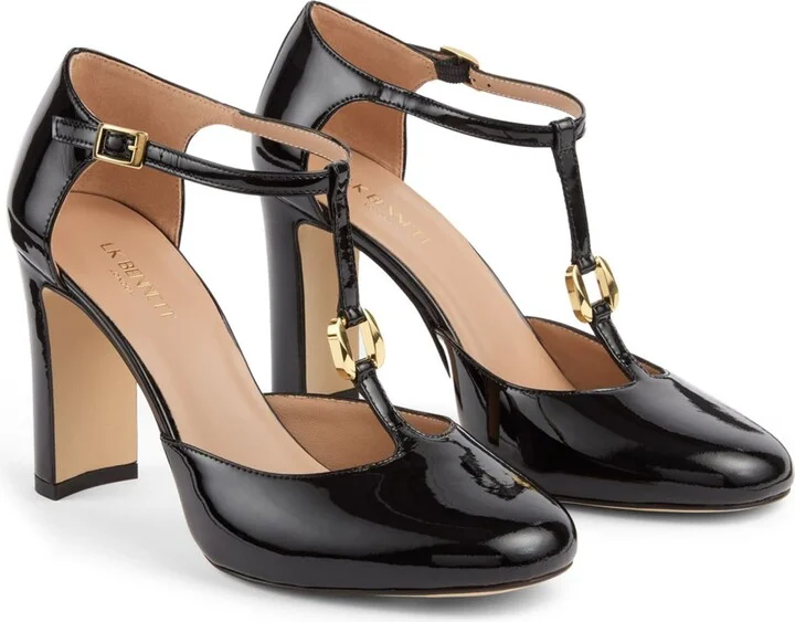 Almina T-Strap Pump