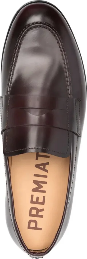 Almond Leather Loafers - Image 4