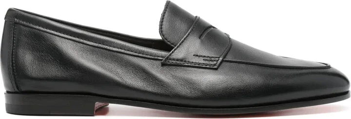 Almond Leather Loafers