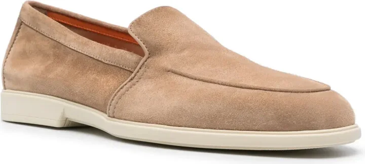 Almond Suede Loafers - Image 2