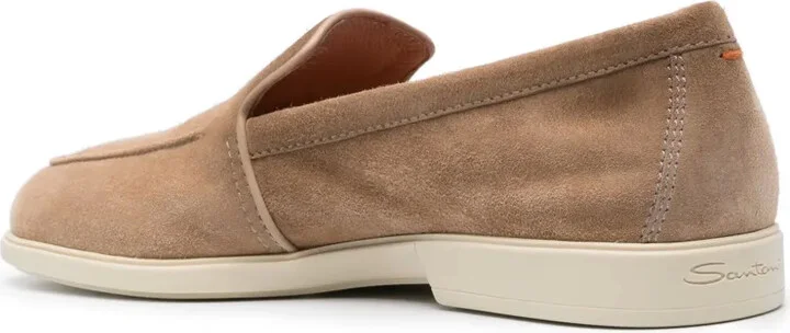 Almond Suede Loafers - Image 3