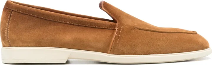 Almond Suede Loafers