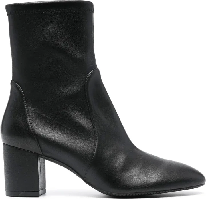 Almond-Toe 65mm Leather Boots