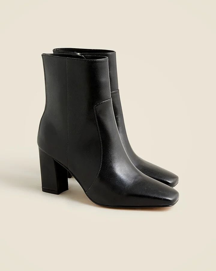 Almond-toe ankle boots in leather - Image 2