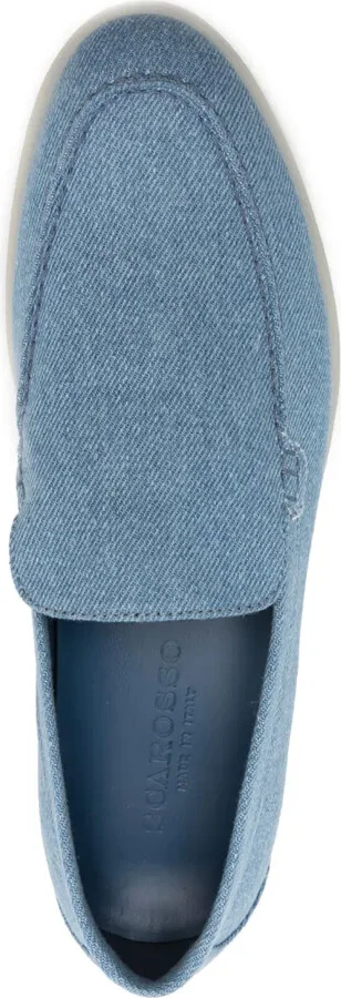 Almond-Toe Denim Loafers - Image 4