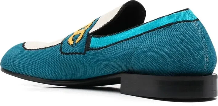 Almond-Toe Knitted Loafers - Image 3