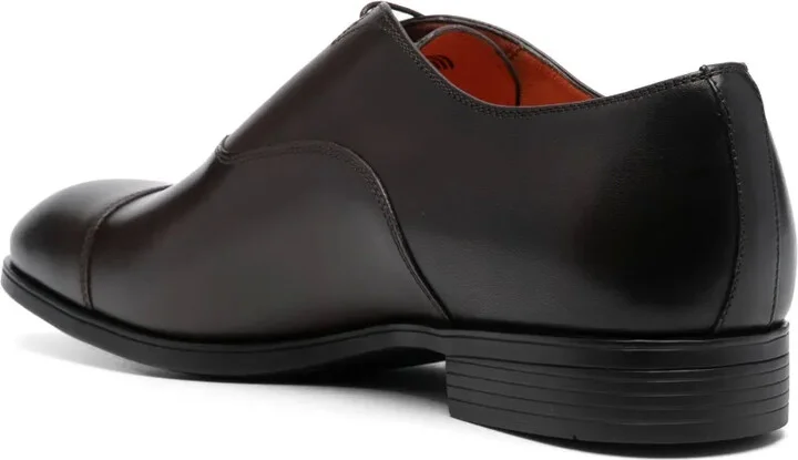 Almond-Toe Lace-Up Leather Shoes - Image 3