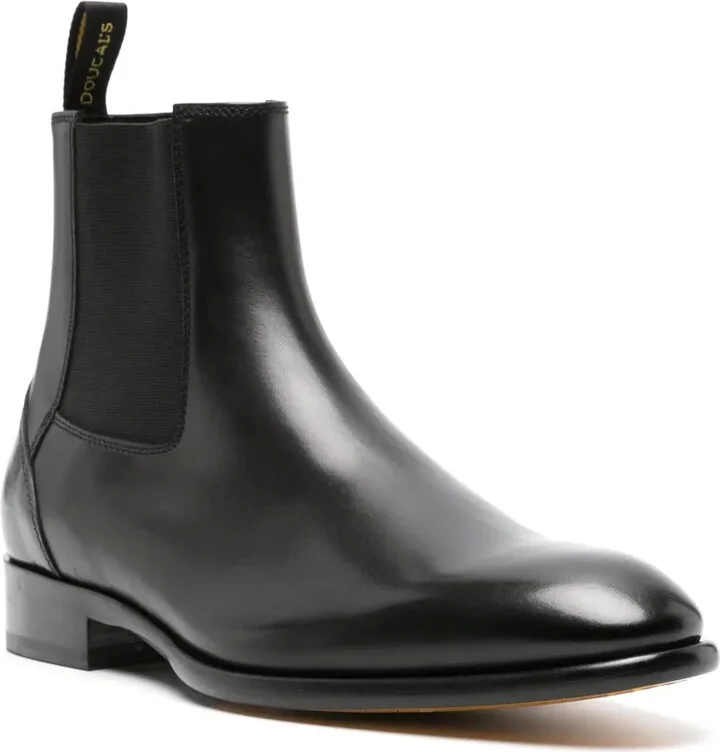 Almond Toe Leather Ankle Boots - Image 2