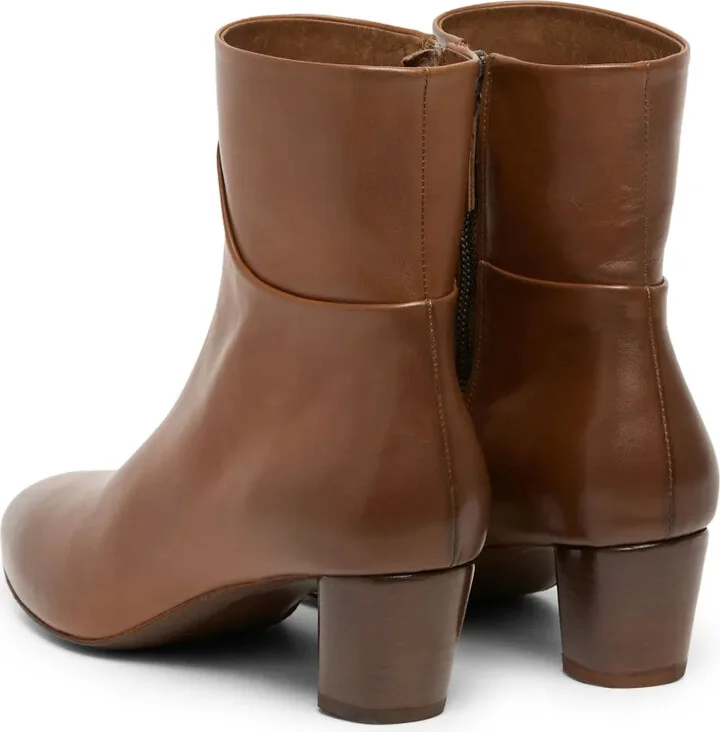 Almond-Toe Leather Ankle Boots - Image 3